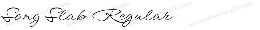 Song Slab Regular字体转换